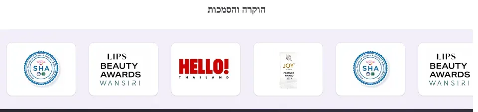 הסמכות ופרסים — Wansiri Israel